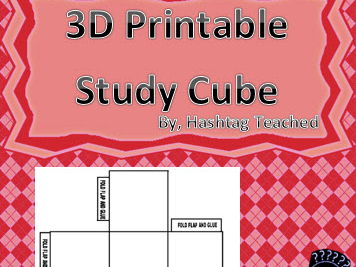 Printable 3D Study Cube (FREEBIE)