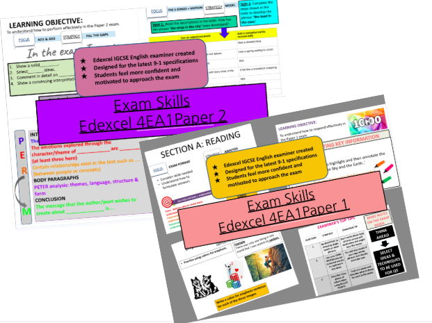 EDEXCEL IGCSE 4EA1 PAPER 1 & 2 EXAM SKILLS