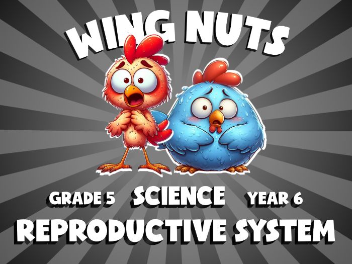 Reproductive System WING NUTS Science Game | No-Prep Year 6 Review Activity