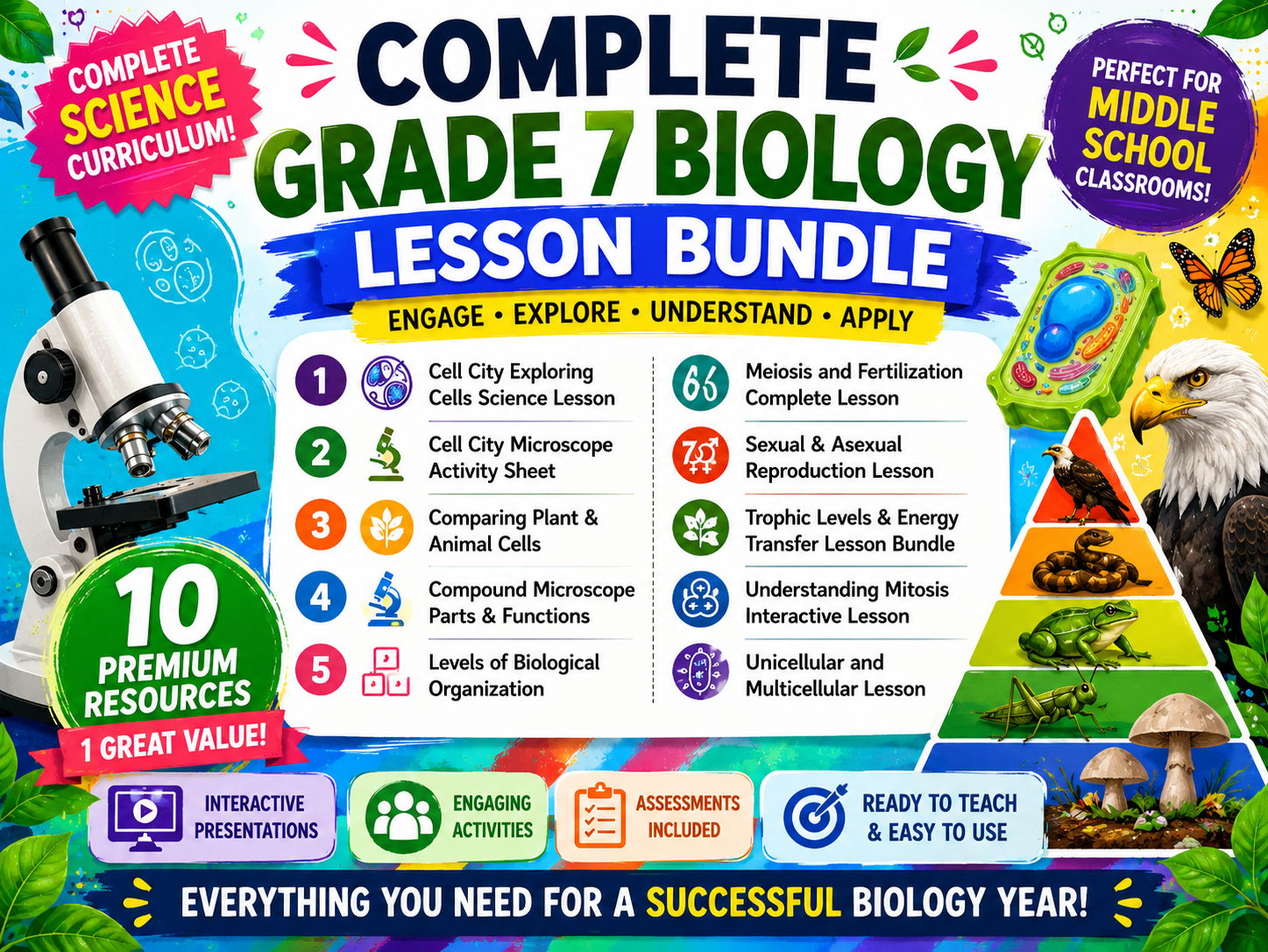 Complete Middle School Biology Bundle