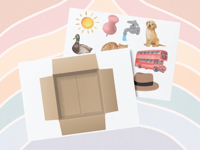 Phonics Display - What is in the box activity