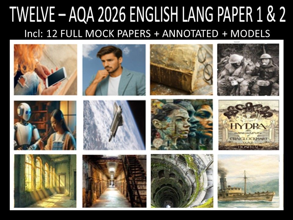 TWELVE - AQA PAPER 1 & 2 | 2026 FULL MOCKS | ANNOTATED | MODELS