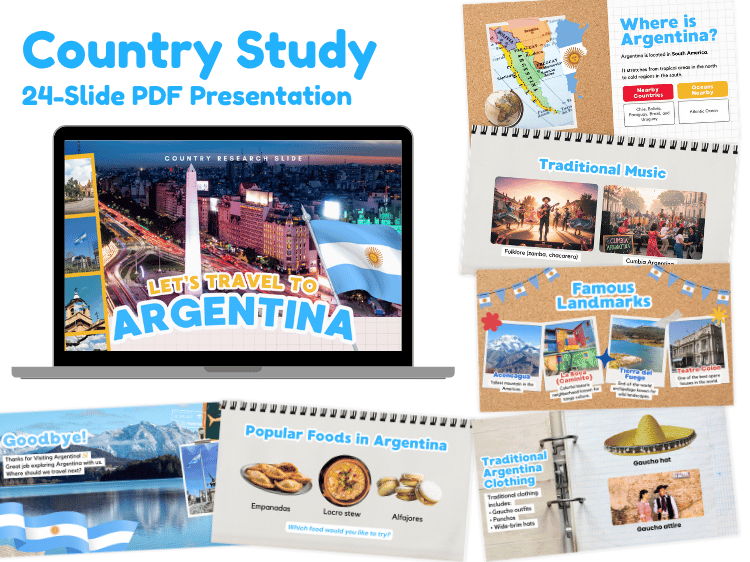 Argentina Country Study | 24-Slide Geography & Culture Presentation