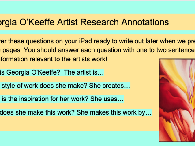 Georgia O'Keefe mini project