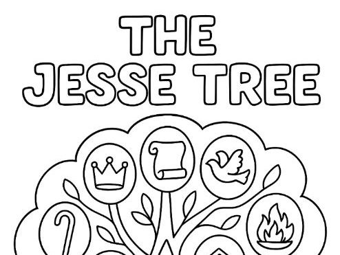 The Jesse Tree Colouring Page