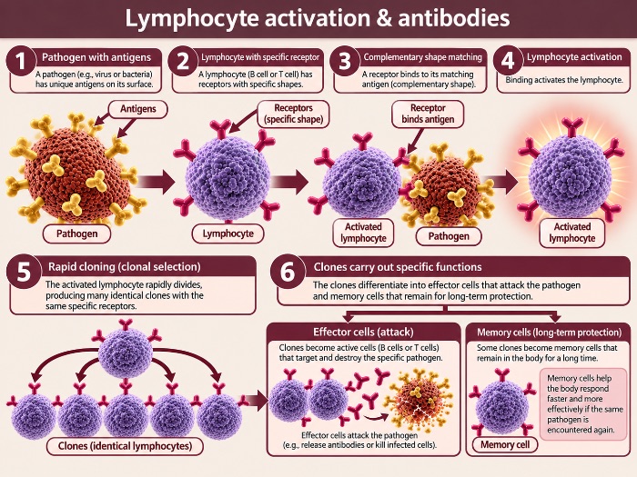 GCSE Biology – Lymphocytes, Antibodies, Immune Response & Vaccination
