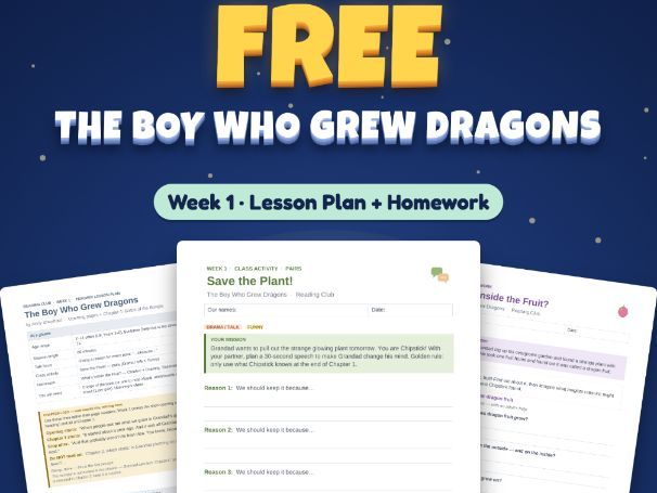 The Boy Who Grew Dragons | FREE Week 1 | KS2 Whole Class Reading Lesson