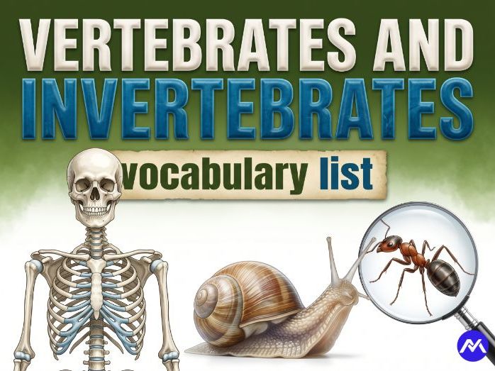 Year 6 Science: Vertebrates and Invertebrates Vocabulary List
