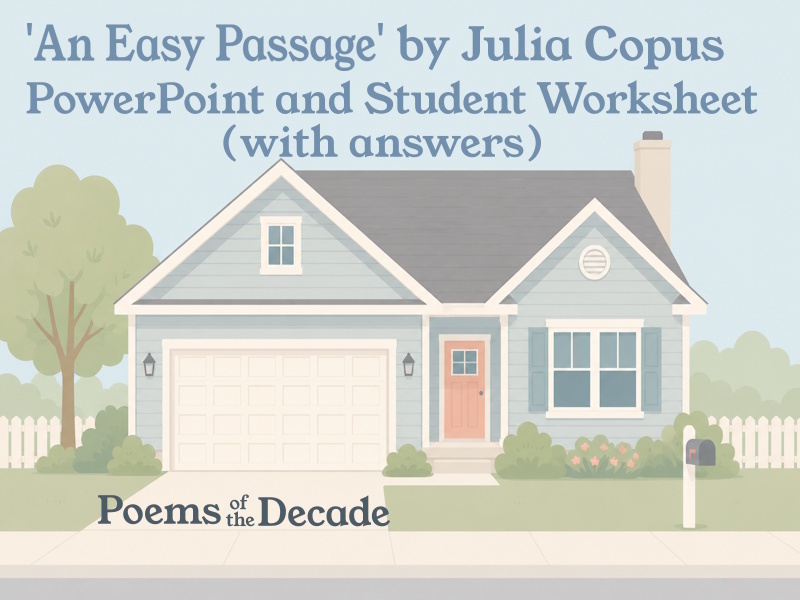 ‘An Easy Passage’ by Julia Copus Student Worksheet (with answers) and PowerPoint