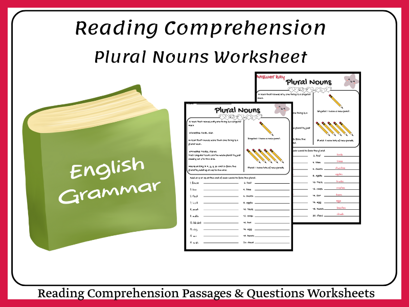 Product Description: Plural Nouns Worksheet