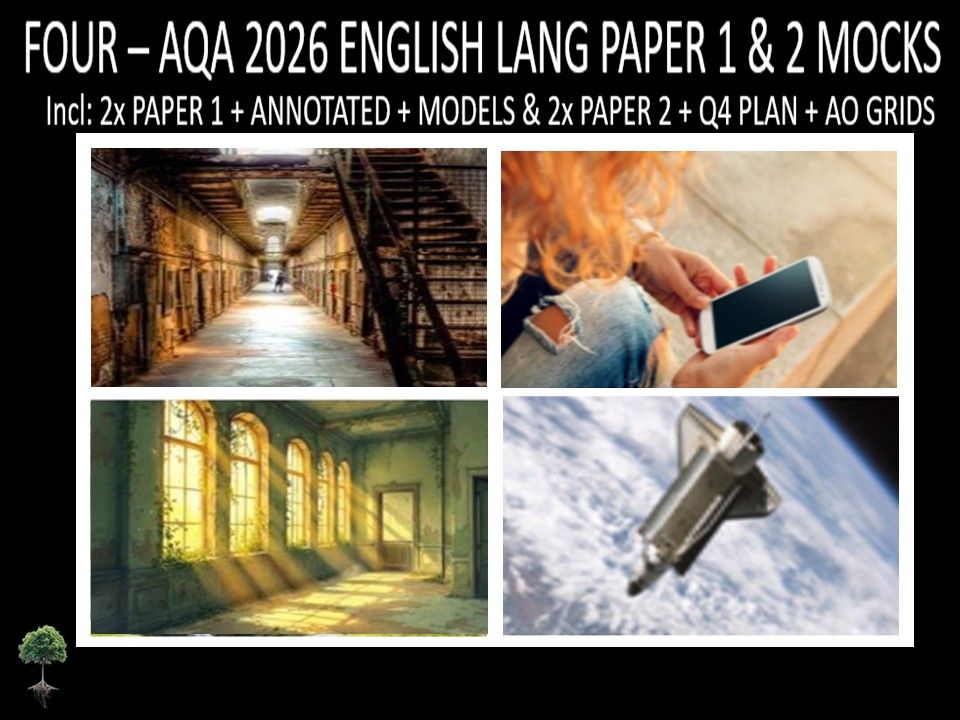 FOUR - AQA PAPER 1 & 2 | 2026 FULL MOCKS | ANNOTATED | Q4 PLAN | AO GRIDS | MODELS