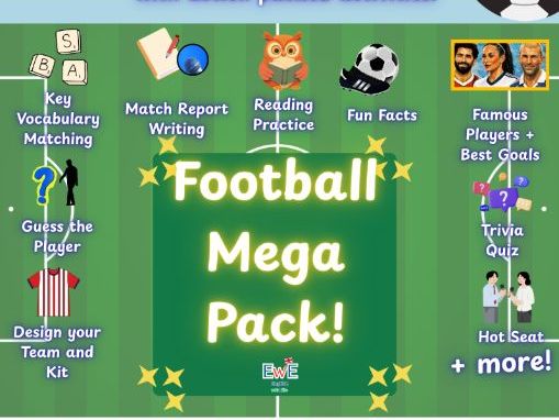 Football Mega Activity Pack  | The Ultimate Football Learning Workbook  | KS2, KS3