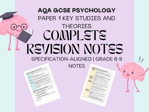 AQA GCSE Psychology – Paper 1 Key Studies & Theories Revision Notes