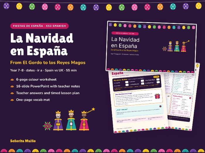 La Navidad en España: KS3 Spanish Christmas Lesson