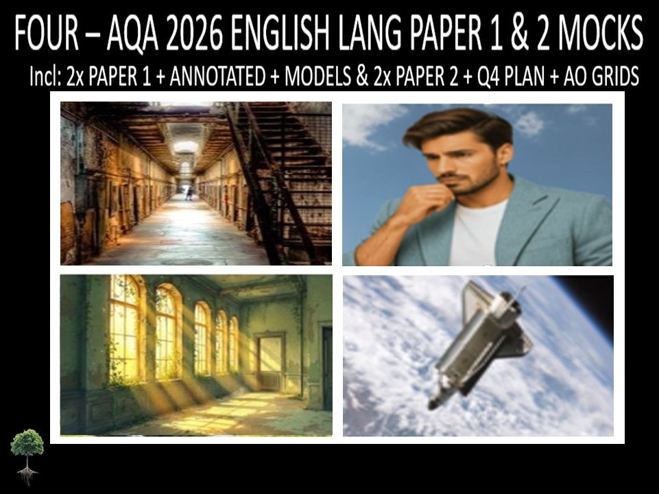 FOUR - AQA PAPER 1 & 2 | 2026 FULL MOCKS | ANNOTATED | Q4 PLAN | AO GRIDS | MODELS