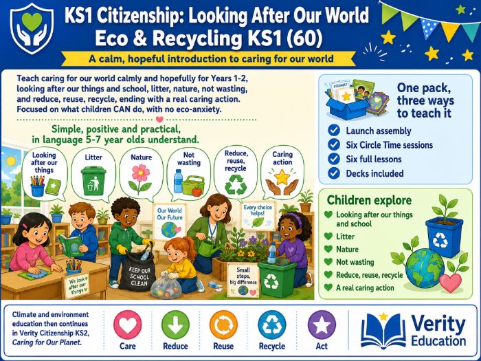 KS1 Citizenship: Looking After Our World | Eco & Recycling KS1
