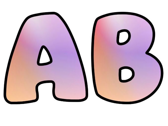 Purple Orange Light Classroom Display | Lettering Set | Upper & Lowercase, 0-9 and Signs