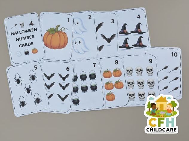 Halloween Number Cards – EYFS Maths Counting 1–10