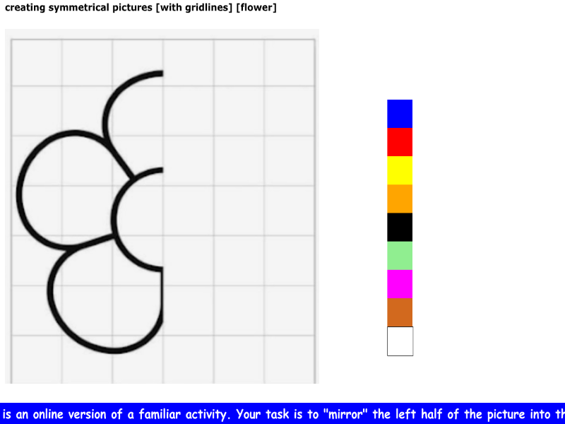 creating symmetrical pictures [with gridlines] [flower]