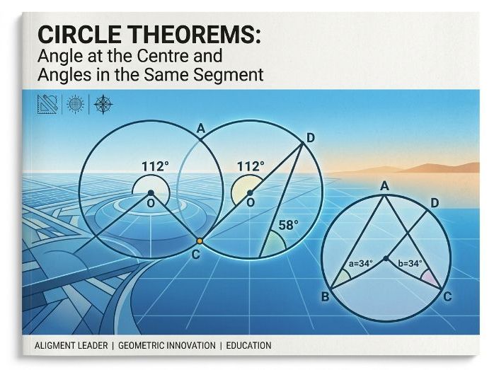 Circle Theorems: Angle at the Centre & Angles in the Same Segment | Comprehensive Worksheet & Proofs