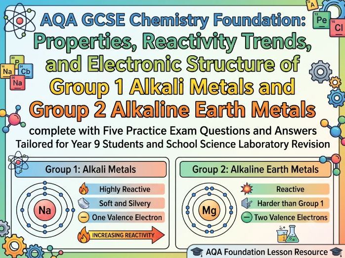 AQA GCSE: Group 1 & 2 Metals Reactivity and properties