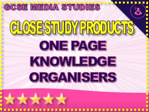 AQA Media Studies GCSE 2027 Close Study Product Knowledge Organisers: One Page Revision Overviews