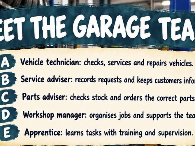 Garage Careers Workbook | Motor Vehicle & Employability | KS3 KS4 SEND