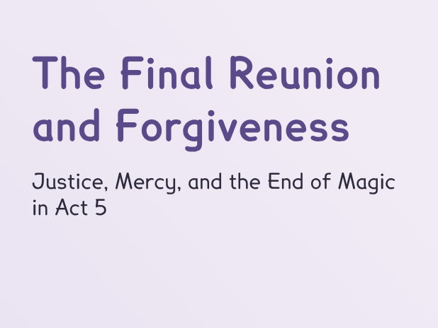 The Tempest - L19 - The Final Meeting on the Island (PPT + Worksheet)
