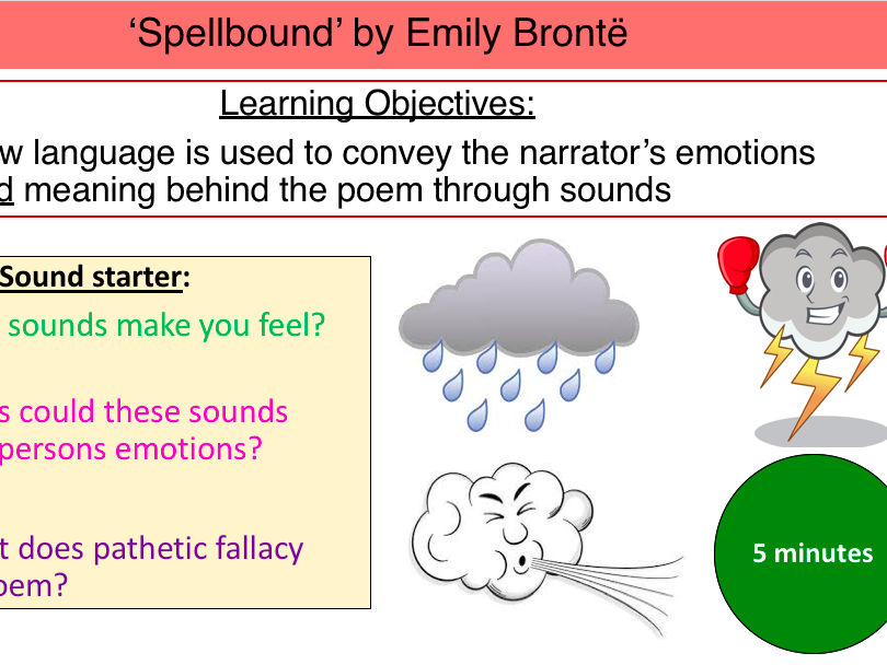 Spellbound By Emily Bronte Teaching Resources