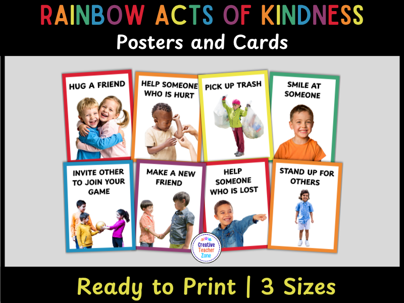 Acts of Kindness Posters with Real Photos