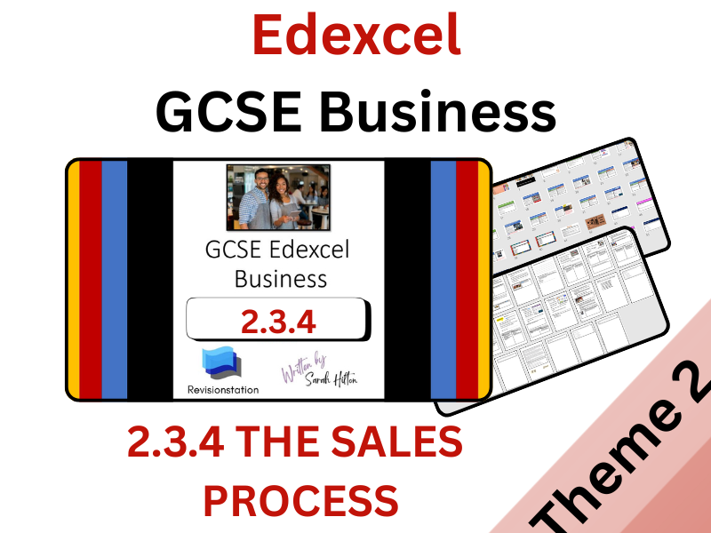 Edexcel GCSE Business 2.3.4 The sales process 234 Complete lesson