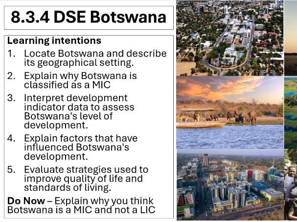 Development - 8.3.4 DSE Botswana  (iGCSE Cambridge - NEW SPEC)