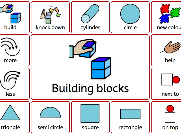 Building Blocks Communication Board
