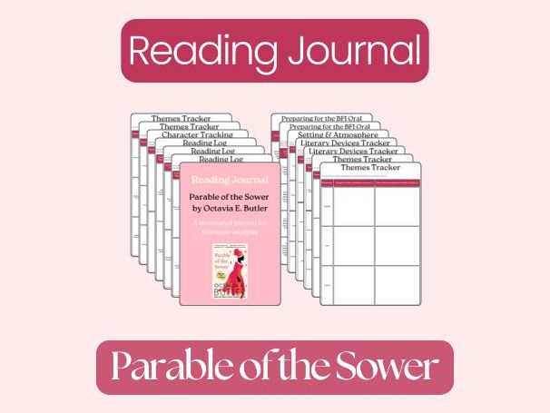 The Parable of the Sower by Octavia E. Butler – Complete Reading Journal & Student Workbook