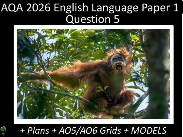 Question 5 - AQA 2026 GCSE English Language Paper 1 | Plans, AO Grids, Models - (For)