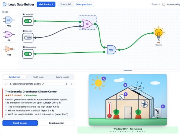 Boolean Logic Interactive Logic Gate Builder and Exam Practice