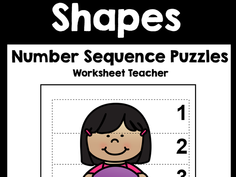 10 Shapes Number Sequence Picture Puzzles