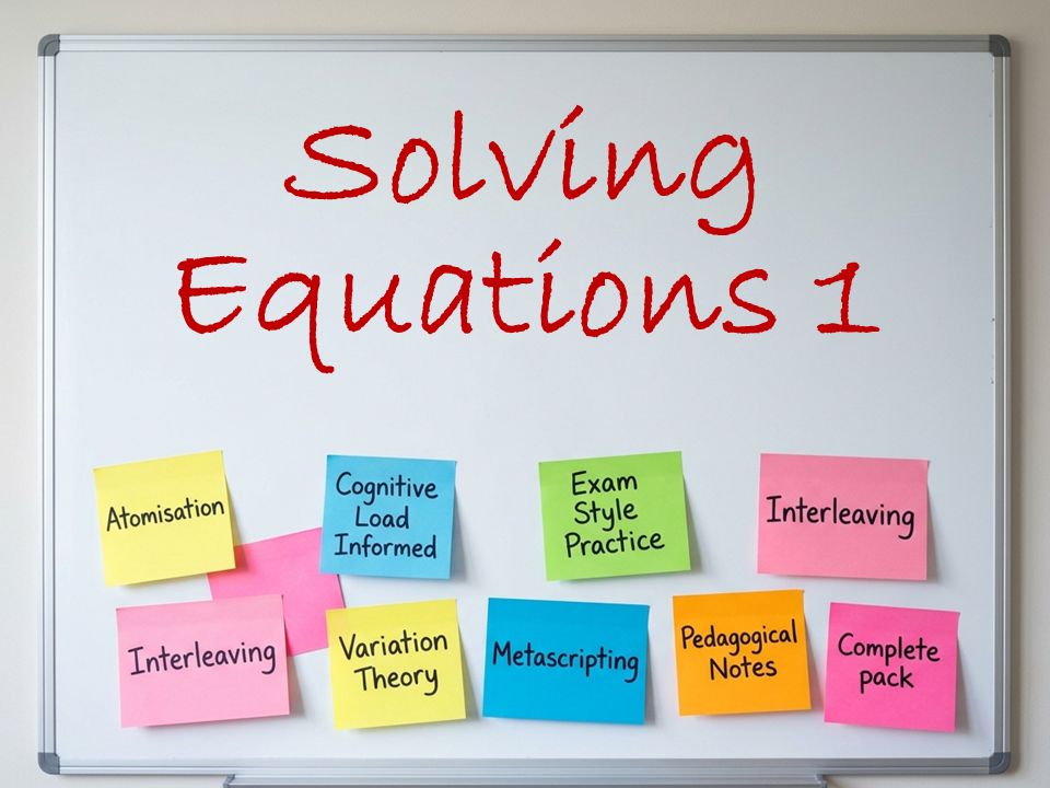 Linear Equations 1, Lesson 4 - Two Step All Operations