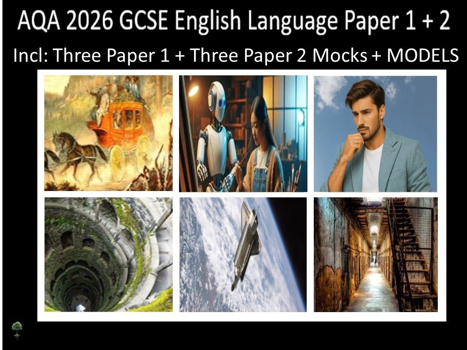 Six AQA 2026 GCSE English Language Paper 1 & 2 Mocks  | Models