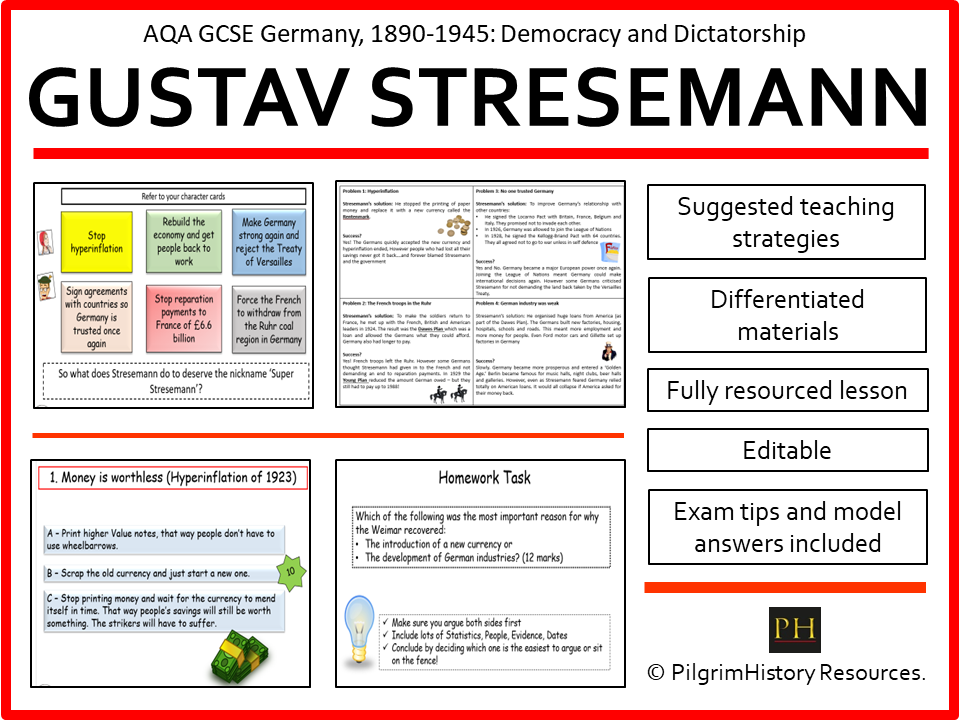 AQA GCSE Germany 1890 - 1945: Stresemann and the Weimar Recovery