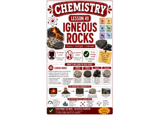 Chemistry cover lesson 49: Igneous rock (Ch49) science stand alone cover