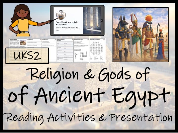 Religion & Gods of Ancient Egypt Reading Comprehension Activities | Year 5 or Year 6