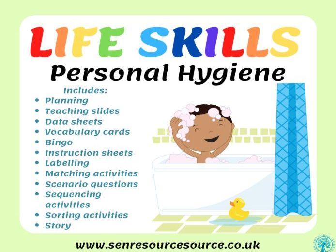 Functional Life Skills Personal Hygiene Teaching Resources