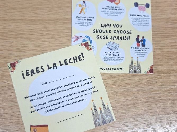 Postcard pack - why choose GCSE Spanish