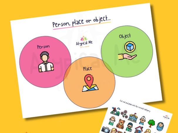 Person, Place or Object Sorting Worksheet