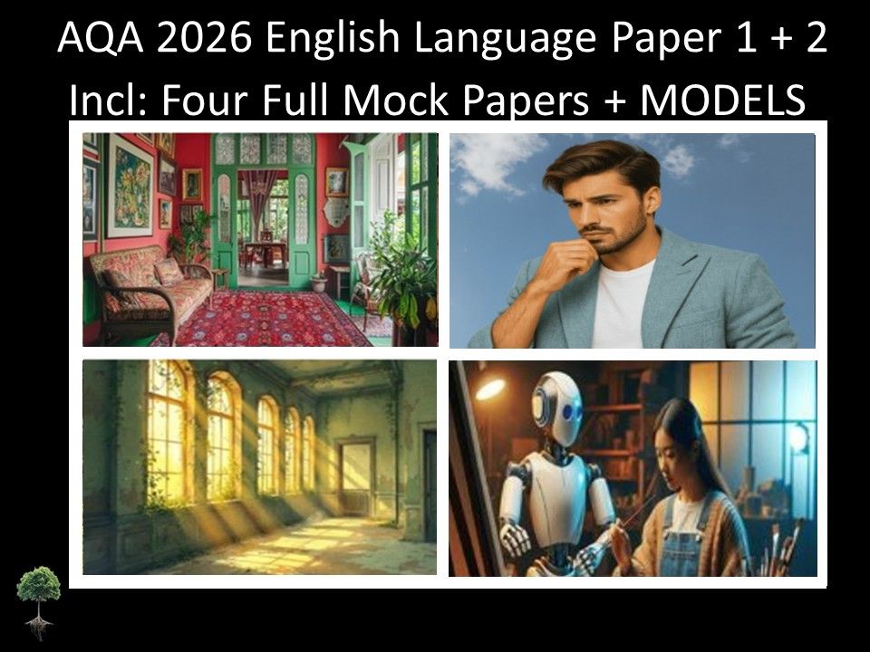 Four AQA 2026 English Language Paper 1 + 2 Full Mocks | MODELS