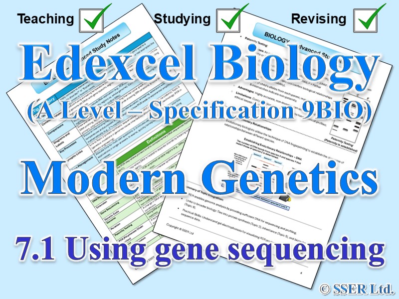 BIOA_EDX Topic Notes: 7.1 Using gene sequencing