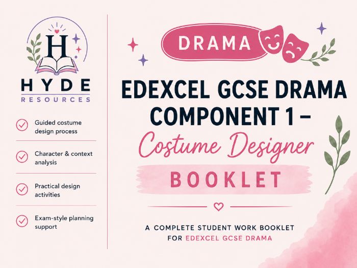 Edexcel GCSE Drama - Component 1 - Costume Designer Booklet