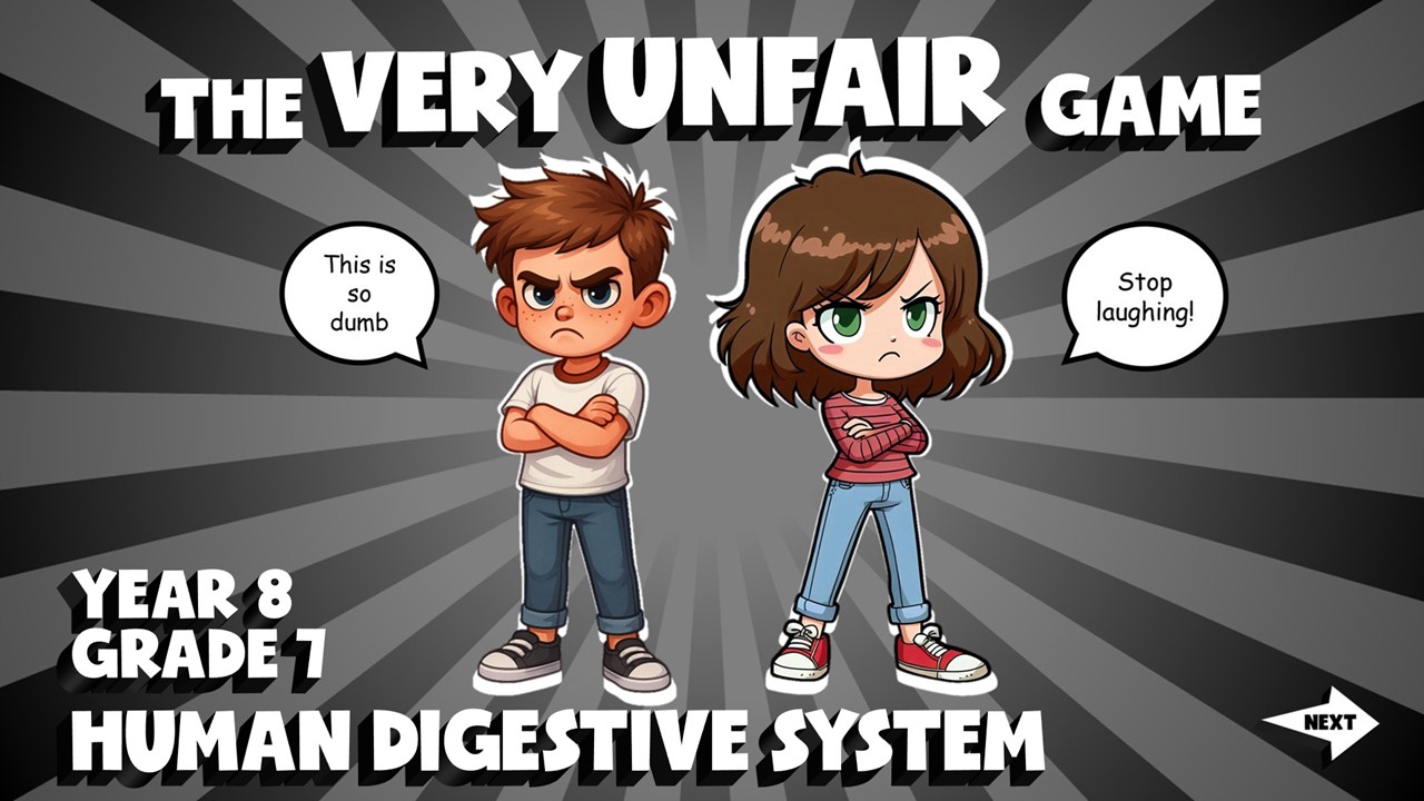 Human Digestive System VERY UNFAIR GAME | No-Prep Year 8 Science Review ...