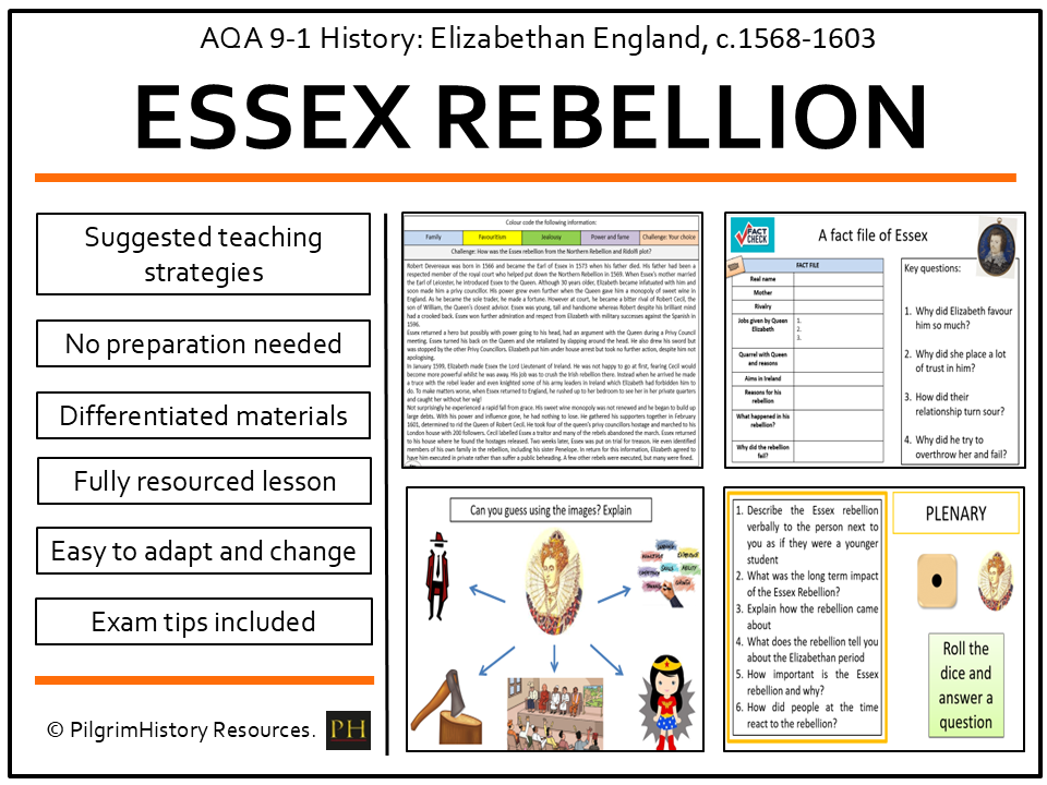 AQA GCSE Elizabethan England: The Essex Rebellion - Causes and Consequences